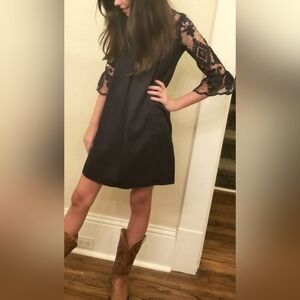 Rare Editions Girls Navy Blue Sequin Dress